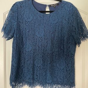 Alice Blue Lace Top